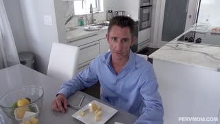 Big Titted STEPMOM MILF Sucks Off Her STEPDAUGHTER Olivia Blu's Cock At The Dinner Table