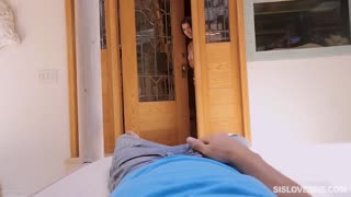 Valentina Jewels Big Tit Stepsister Catches Stepbro Jerking Then Grinds Fat Ass On His Cock