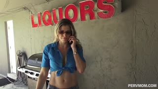 STEPMOM Cory Chase Big Tits Bounce Big Ass Bends In Tiny Dress As STEPSON Spies Then Helps
