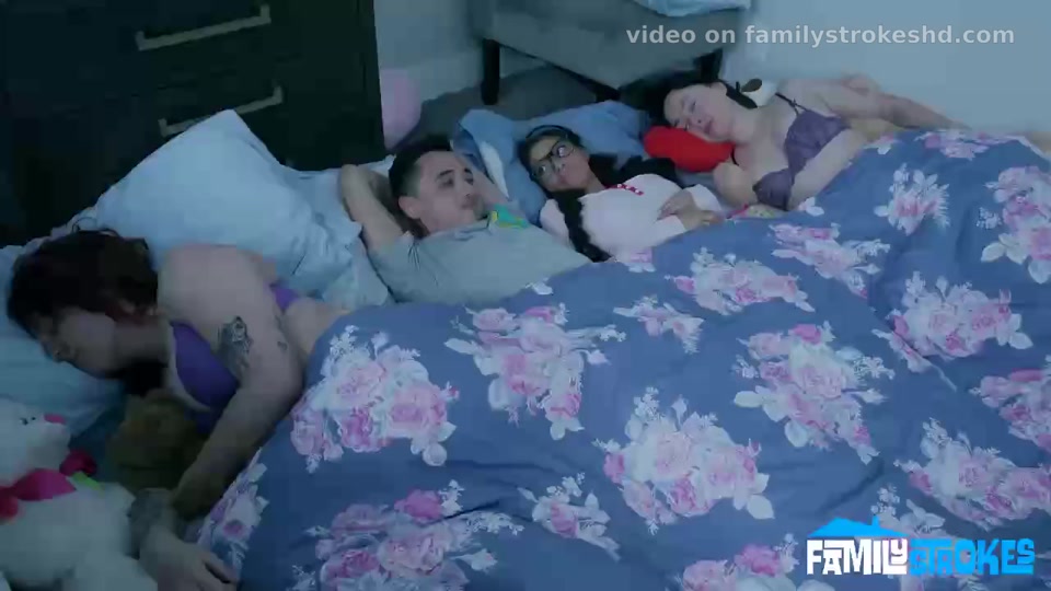 Monica Moon Gives Juan Loco a Wild Headjob at Slumber Party
