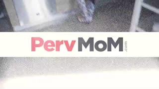 STEPMOM Janna Hicks Rubs Big Tits On Glass Bends Over Flashing Wet Pussy To STEPSON